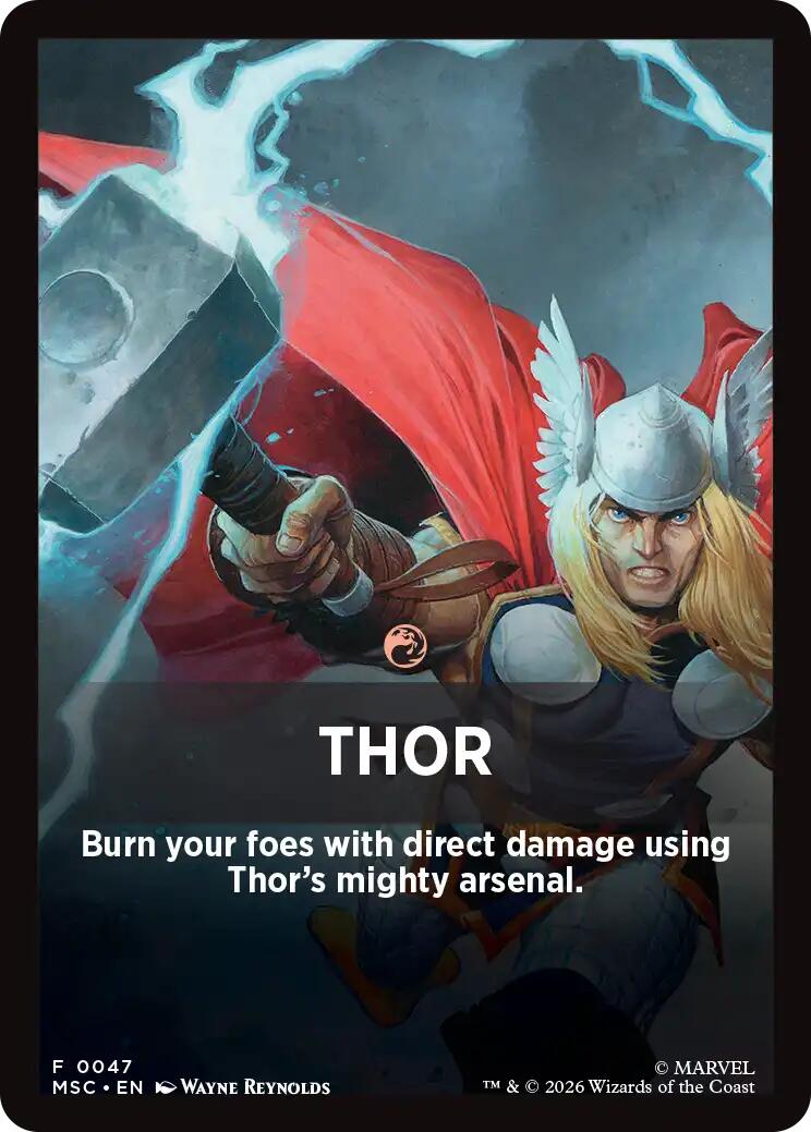 Thor Theme Card [Marvel Super Heroes Commander] | Exor Games Truro