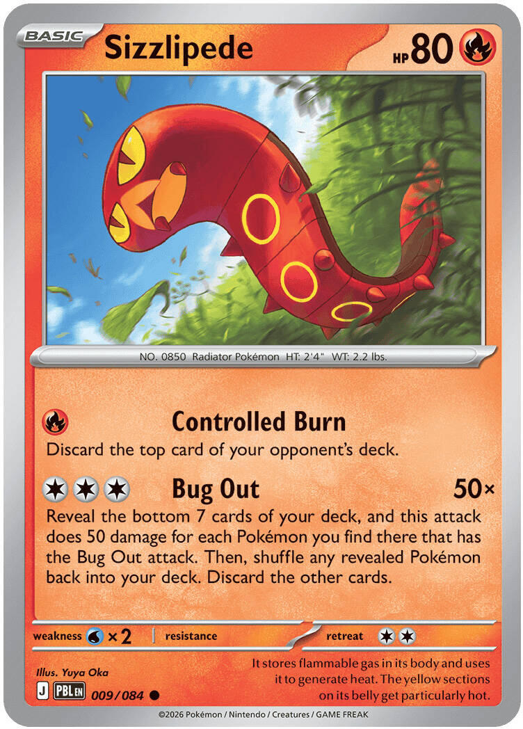 Sizzlipede (009/084) [Mega Evolution: Pitch Black] | Exor Games Truro