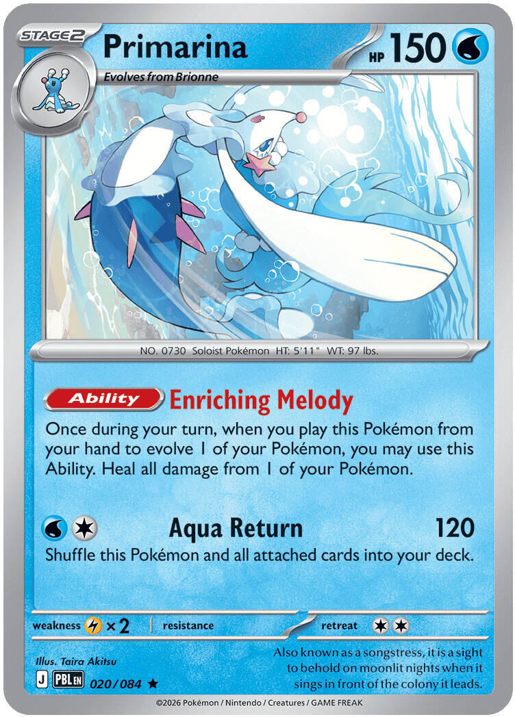 Primarina (020/084) [Mega Evolution: Pitch Black] | Exor Games Truro
