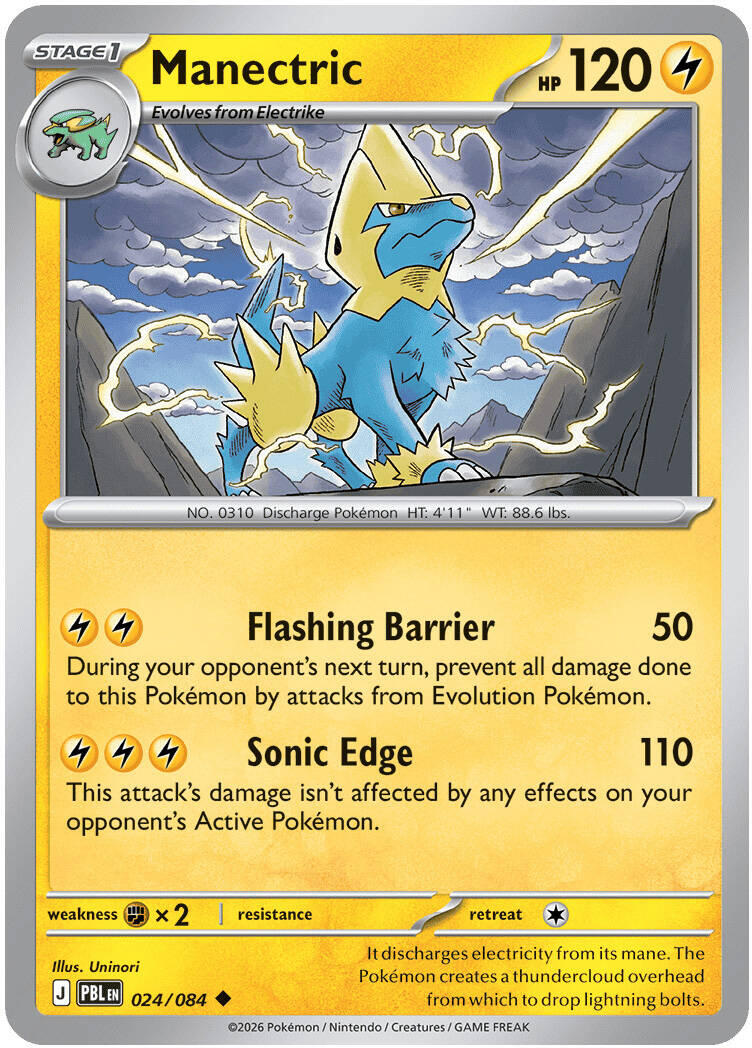 Manectric (024/084) [Mega Evolution: Pitch Black] | Exor Games Truro