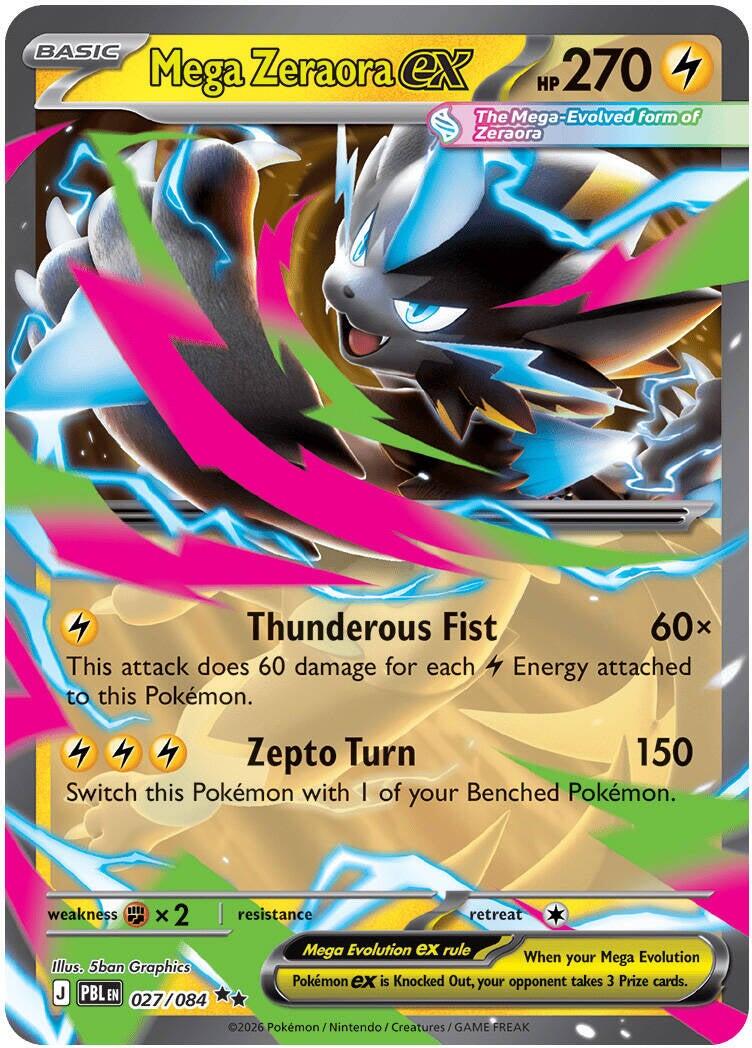 Mega Zeraora ex (027/084) [Mega Evolution: Pitch Black] | Exor Games Truro