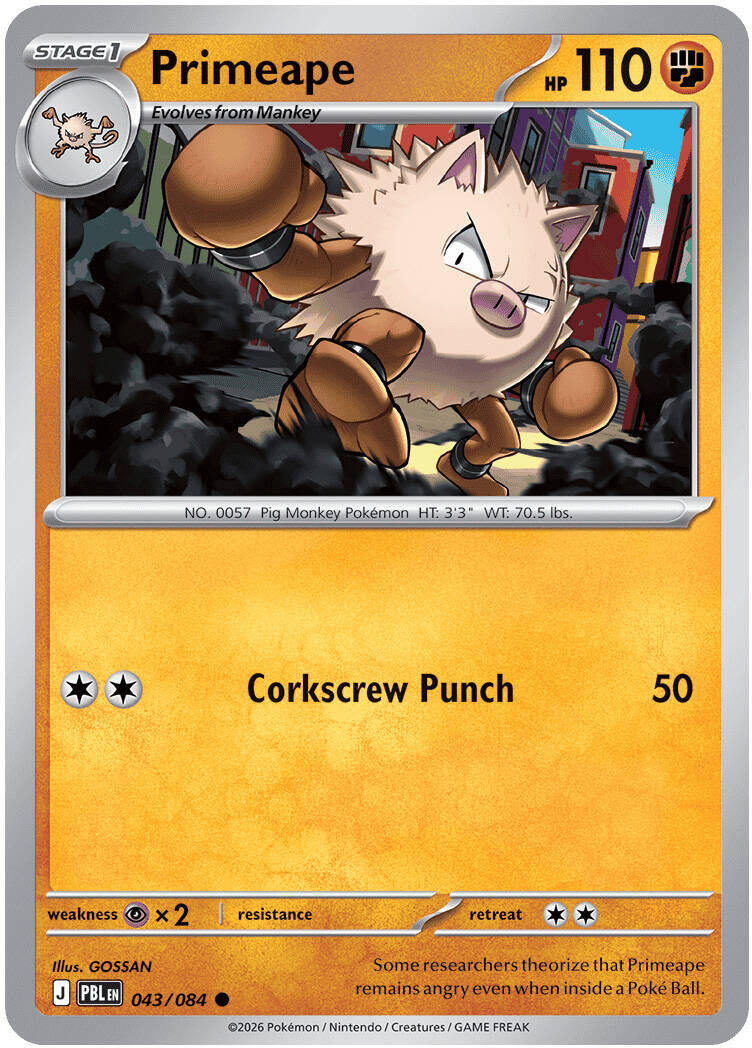Primeape (043/084) [Mega Evolution: Pitch Black] | Exor Games Truro