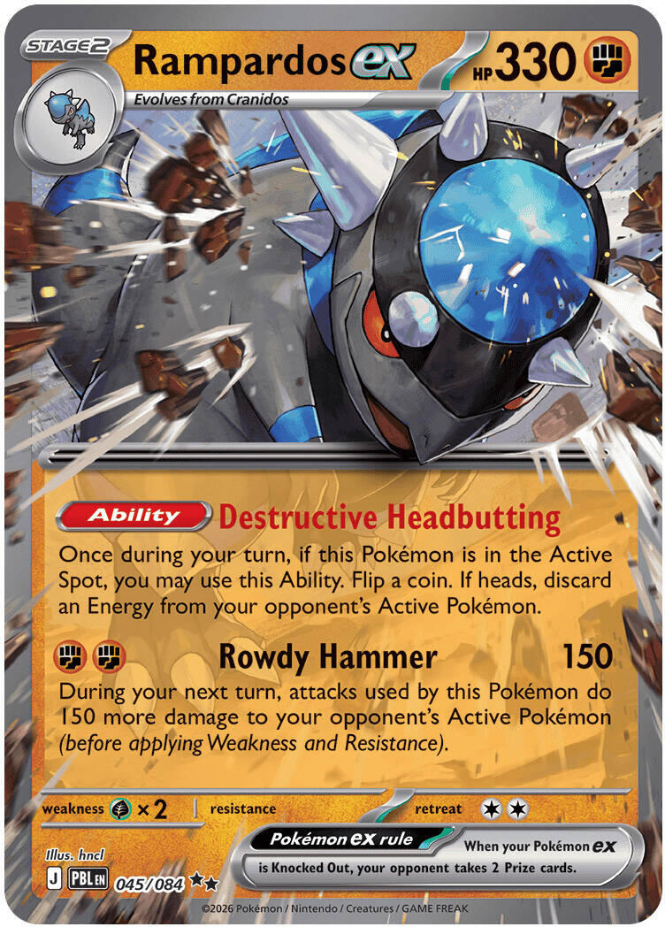 Rampardos ex (045/084) [Mega Evolution: Pitch Black] | Exor Games Truro