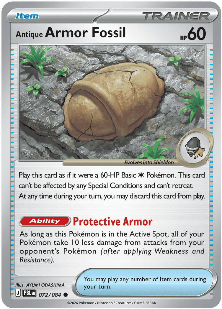 Antique Armor Fossil (072/084) [Mega Evolution: Pitch Black] | Exor Games Truro