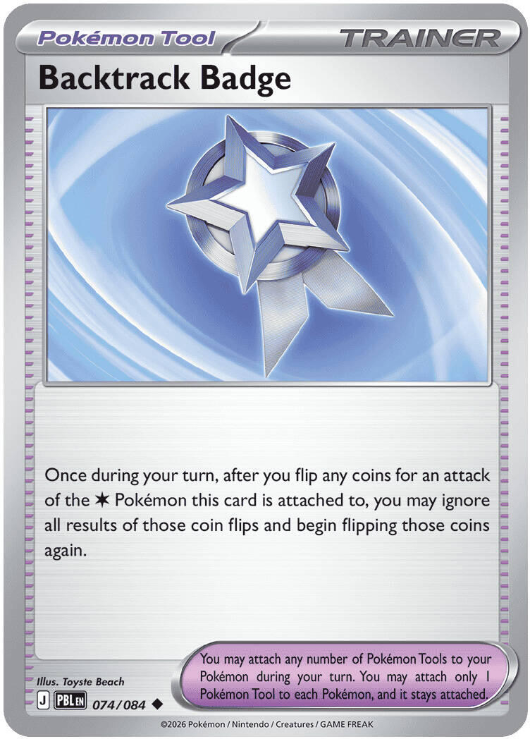 Backtrack Badge (074/084) [Mega Evolution: Pitch Black] | Exor Games Truro