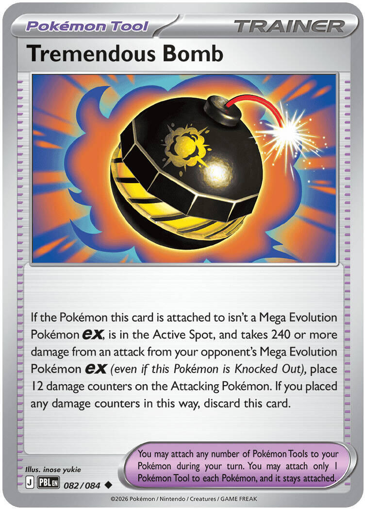 Tremendous Bomb (082/084) [Mega Evolution: Pitch Black] | Exor Games Truro