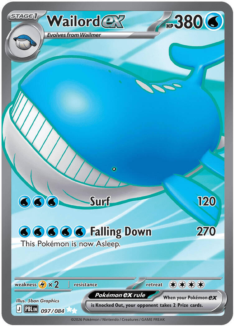 Wailord ex (097/084) [Mega Evolution: Pitch Black] | Exor Games Truro