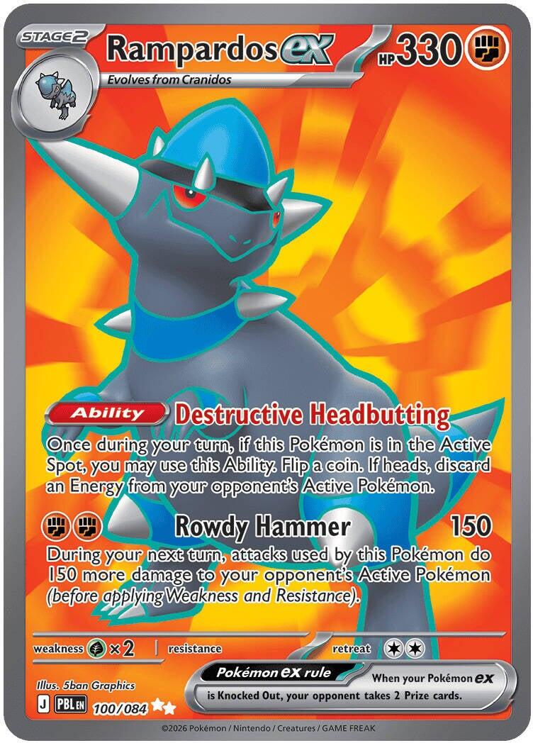 Rampardos ex (100/084) [Mega Evolution: Pitch Black] | Exor Games Truro