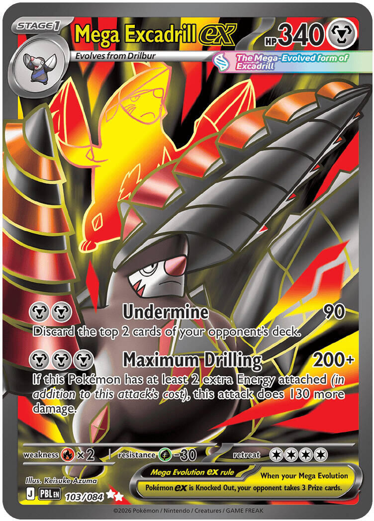 Mega Excadrill ex (103/084) [Mega Evolution: Pitch Black] | Exor Games Truro