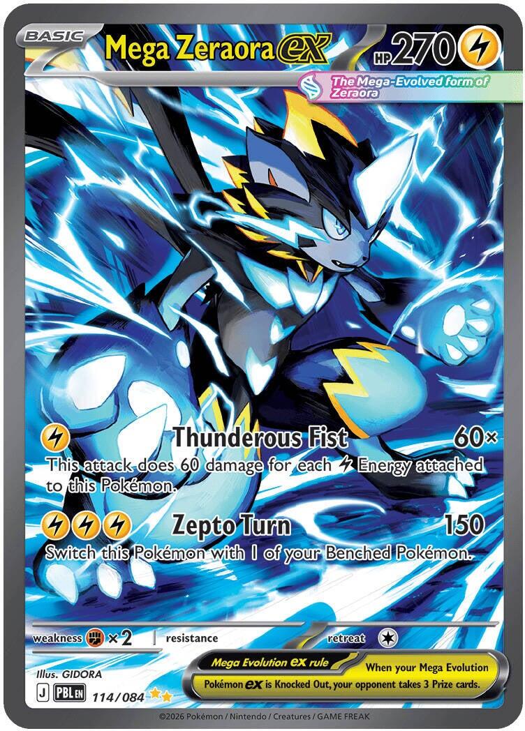 Mega Zeraora ex (114/084) [Mega Evolution: Pitch Black] | Exor Games Truro