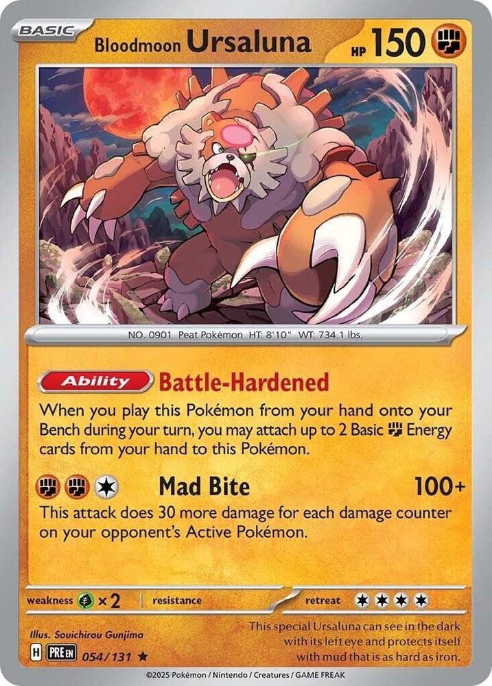 Bloodmoon Ursaluna (054/131) [Scarlet & Violet: Prismatic Evolutions] | Exor Games Truro
