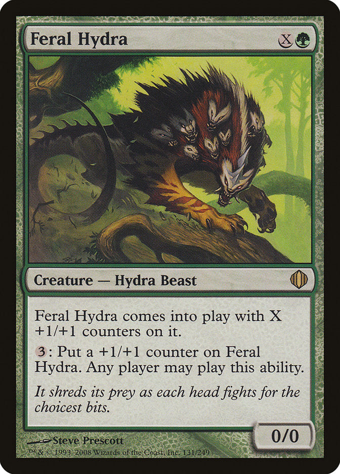 Feral Hydra (Oversized) [Oversize Cards] | Exor Games Truro