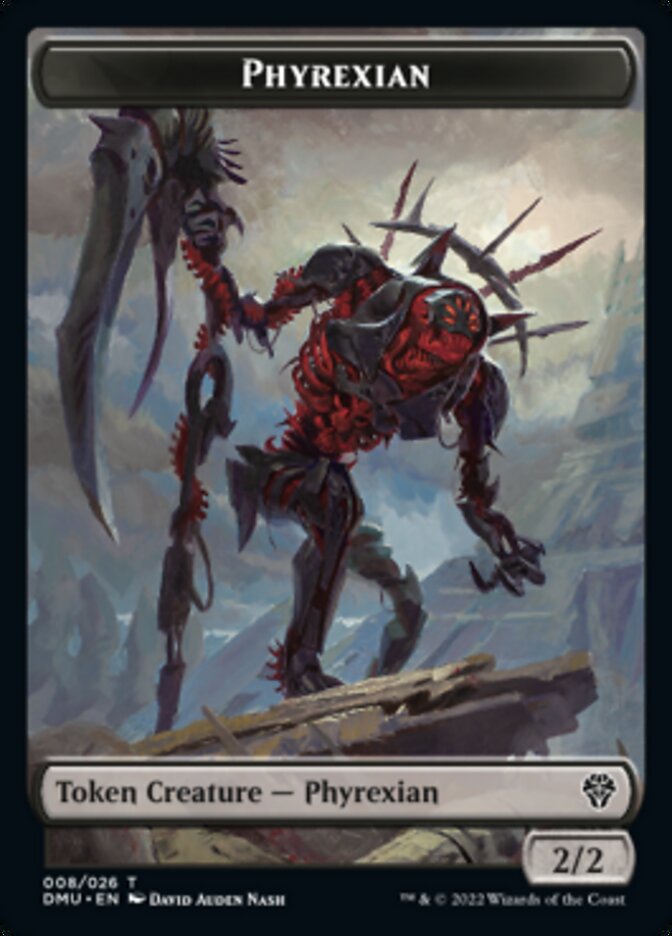 Phyrexian // Zombie Double-Sided Token [Dominaria United Tokens] | Exor Games Truro