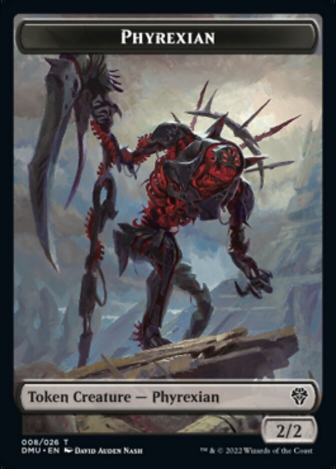 Phyrexian // Sand Warrior Double-Sided Token [Dominaria United Tokens] | Exor Games Truro