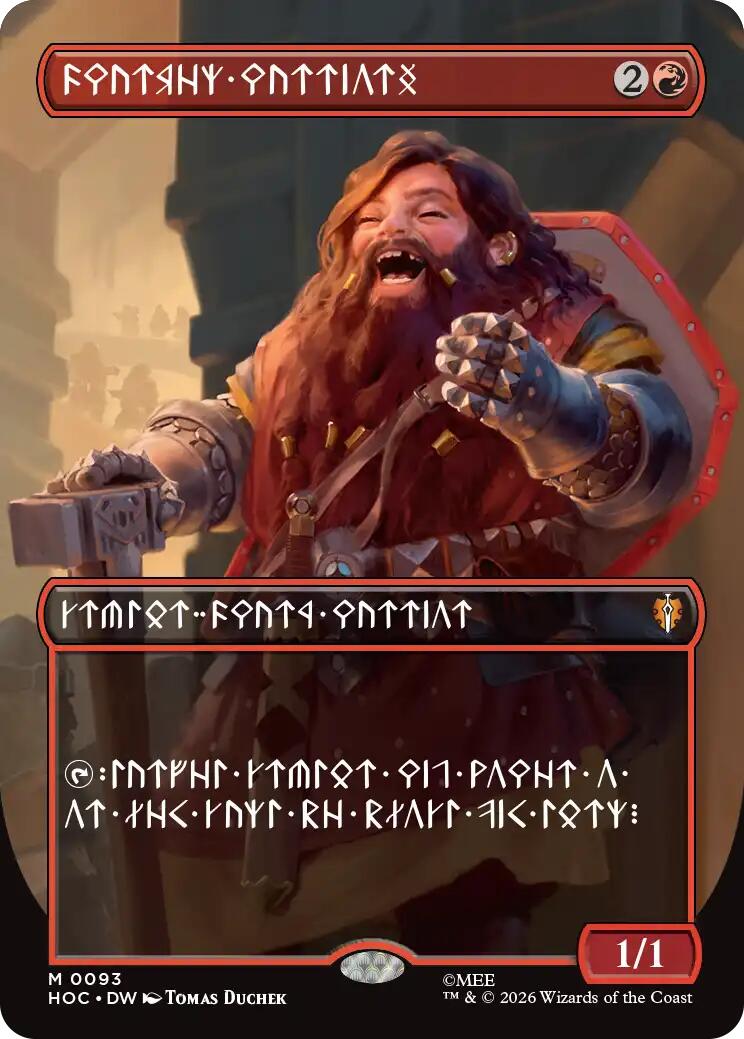 Dwarven Warriors (Borderless) (Dwarvish) [The Hobbit: Eternal-Legal] | Exor Games Truro