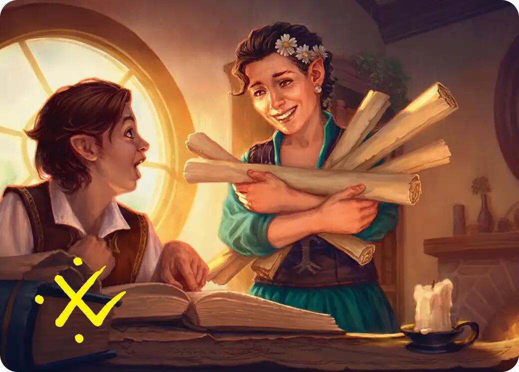 Belladonna Took Art Card (Gold-Stamped Signature) [The Hobbit Art Series] | Exor Games Truro