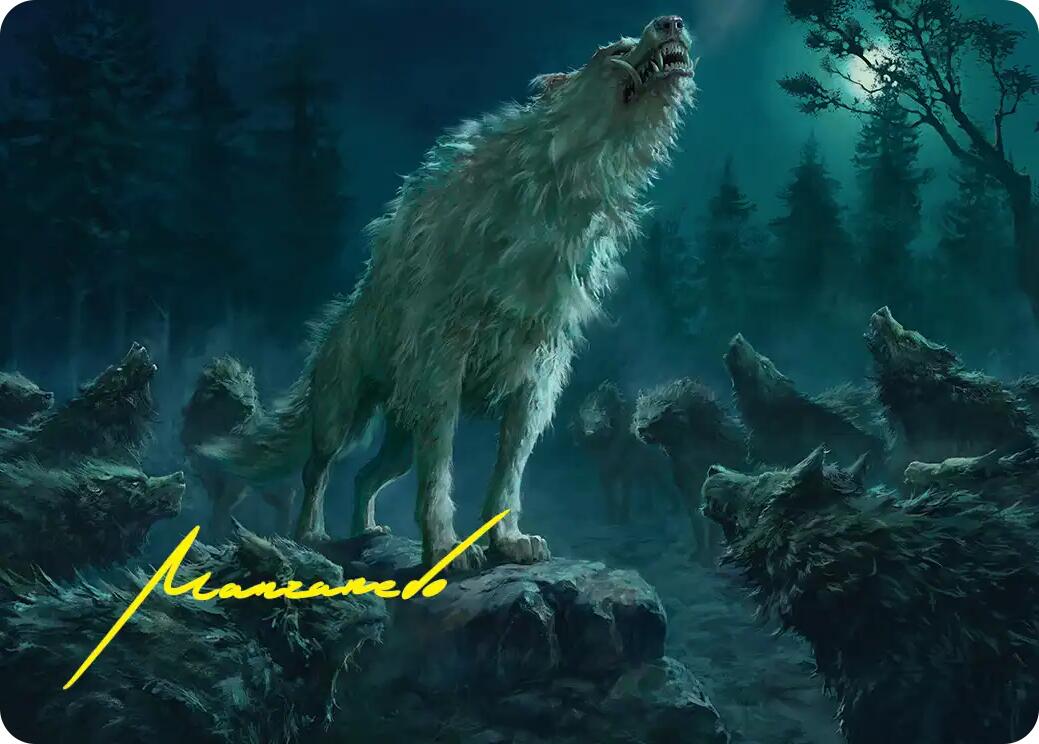 Reverent Howl Art Card (Gold-Stamped Signature) [The Hobbit Art Series] | Exor Games Truro