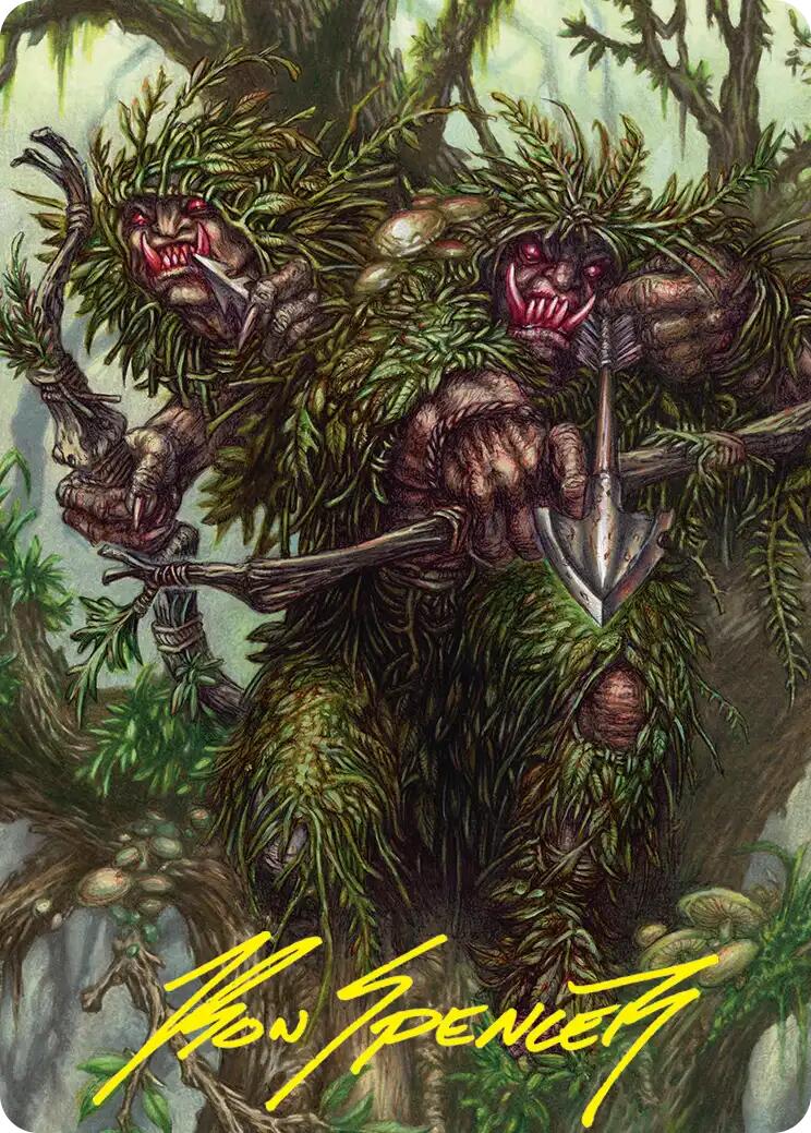 Orcish Bowmasters Art Card (Gold-Stamped Signature) [The Hobbit Art Series] | Exor Games Truro