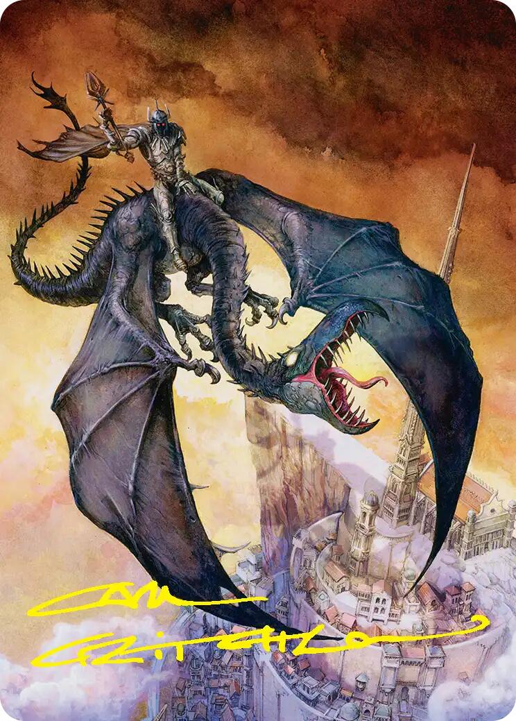 Witch-king, Bringer of Ruin Art Card (Gold-Stamped Signature) [The Hobbit Art Series] | Exor Games Truro