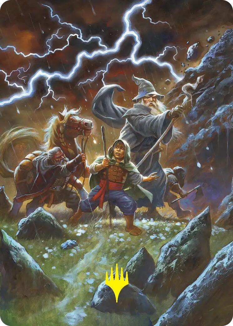 Call Forth the Tempest Art Card (Gold-Stamped) [The Hobbit Art Series] | Exor Games Truro