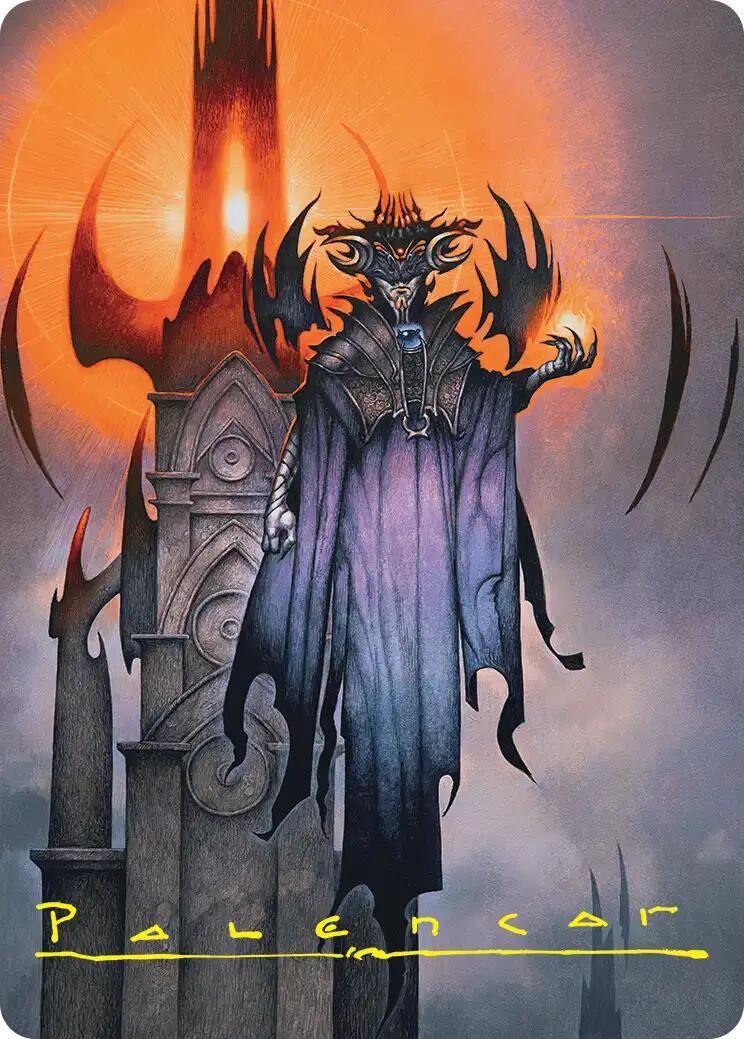 Sauron, the Lidless Eye Art Card (Gold-Stamped Signature) [The Hobbit Art Series] | Exor Games Truro