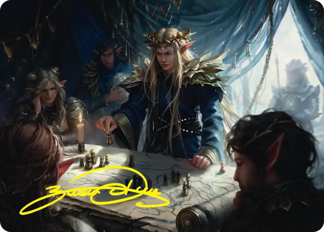 Thranduil the Strategist Art Card (Gold-Stamped Signature) [The Hobbit Art Series] | Exor Games Truro