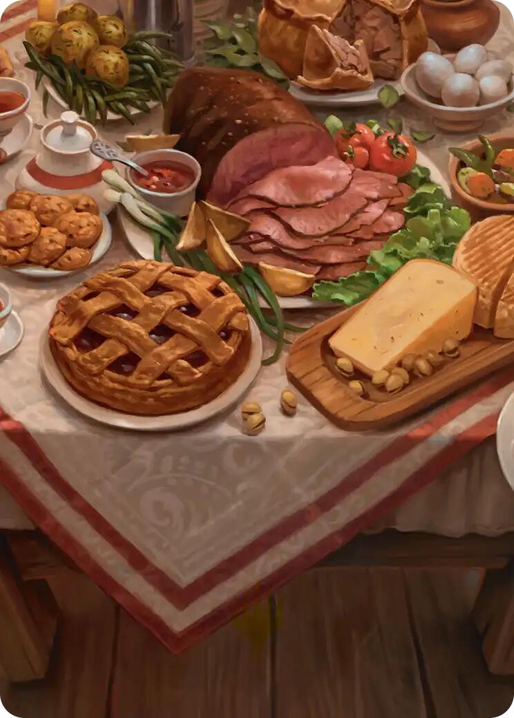 Bag End Banquet Art Card (5/12) [The Hobbit Art Series] | Exor Games Truro