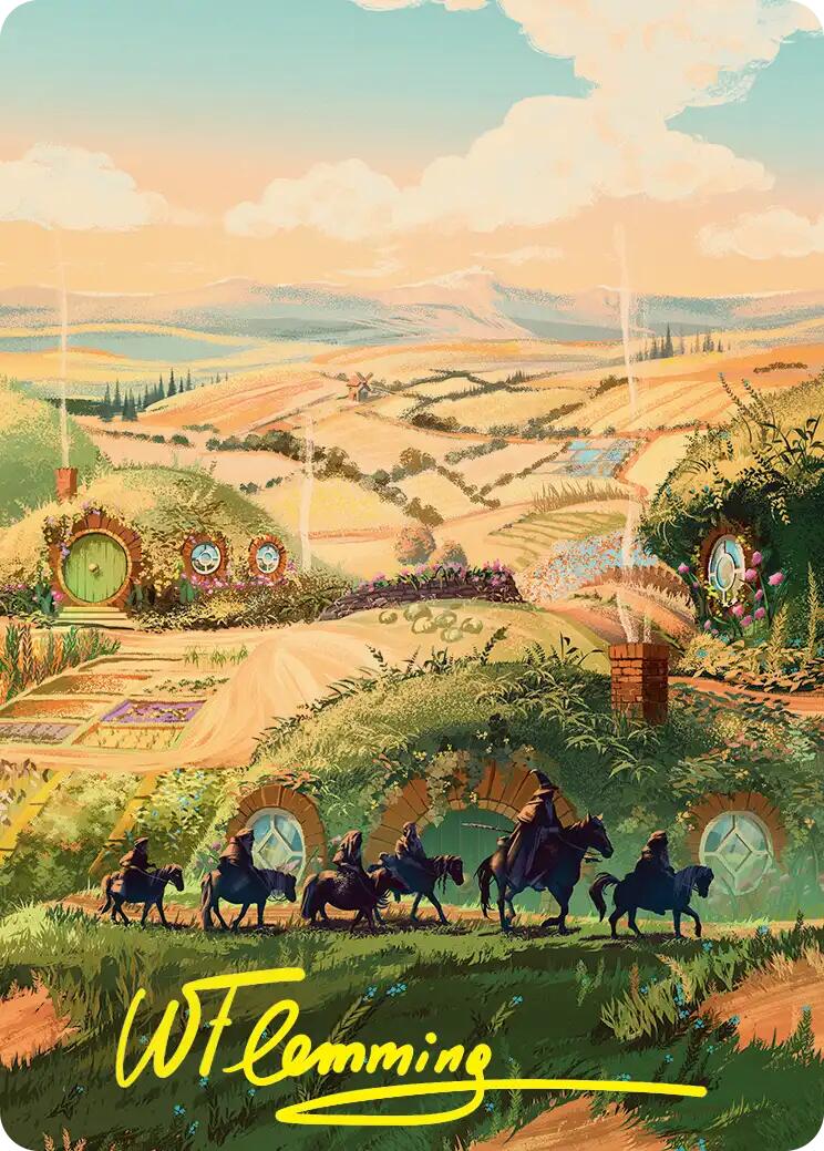 Plains Art Card (Gold-Stamped Signature) [The Hobbit Art Series] | Exor Games Truro