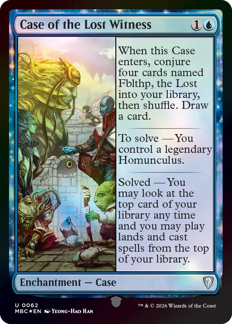 Case of the Lost Witness [Mystery Booster: Commander Edition] | Exor Games Truro