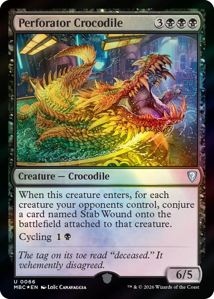 Perforator Crocodile [Mystery Booster: Commander Edition] | Exor Games Truro