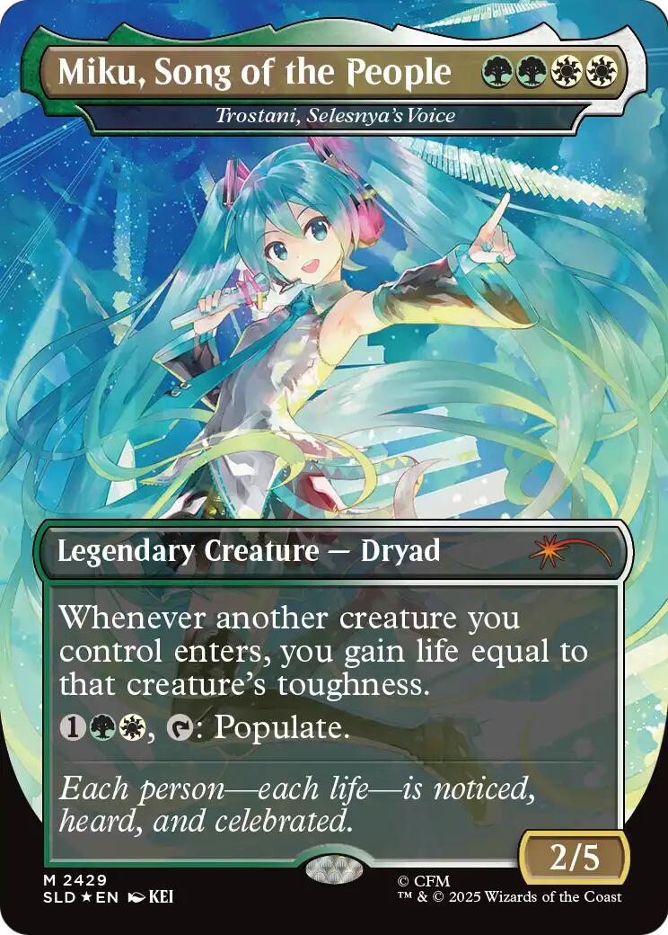 Miku, Song of the People - Trostani, Selesnya's Voice [Secret Lair Drop Series] | Exor Games Truro
