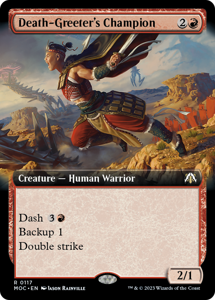 Death-Greeter's Champion (Extended Art) [March of the Machine Commander] | Exor Games Truro