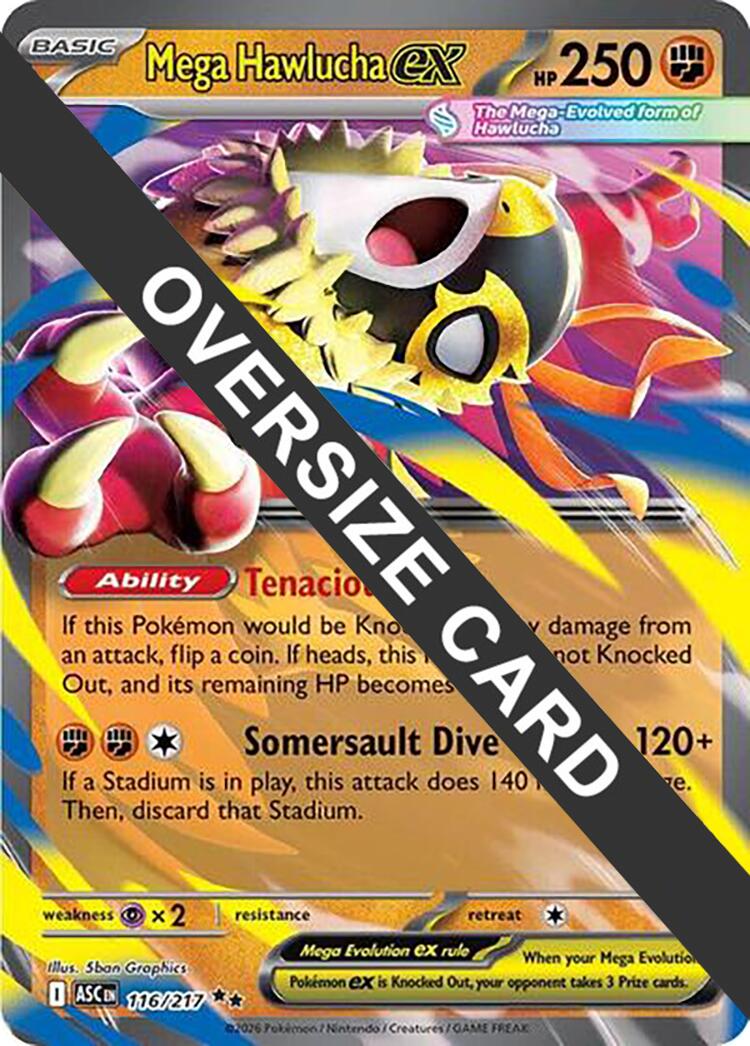 Mega Hawlucha ex (116/217) (Jumbo Card) [Mega Evolution: Ascended Heroes] | Exor Games Truro