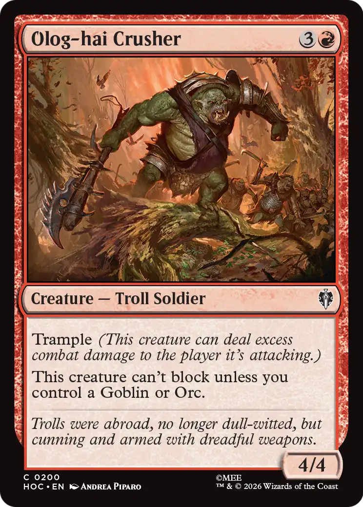 Olog-hai Crusher [The Hobbit: Eternal-Legal] | Exor Games Truro