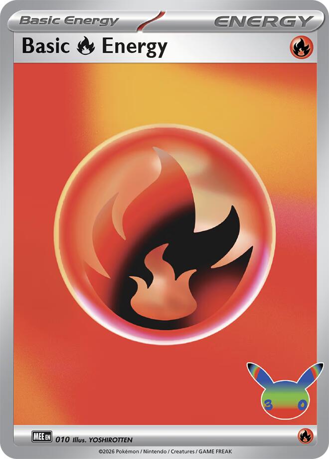 Basic Fire Energy (010) (30th Celebration) [Mega Evolution Energies] | Exor Games Truro