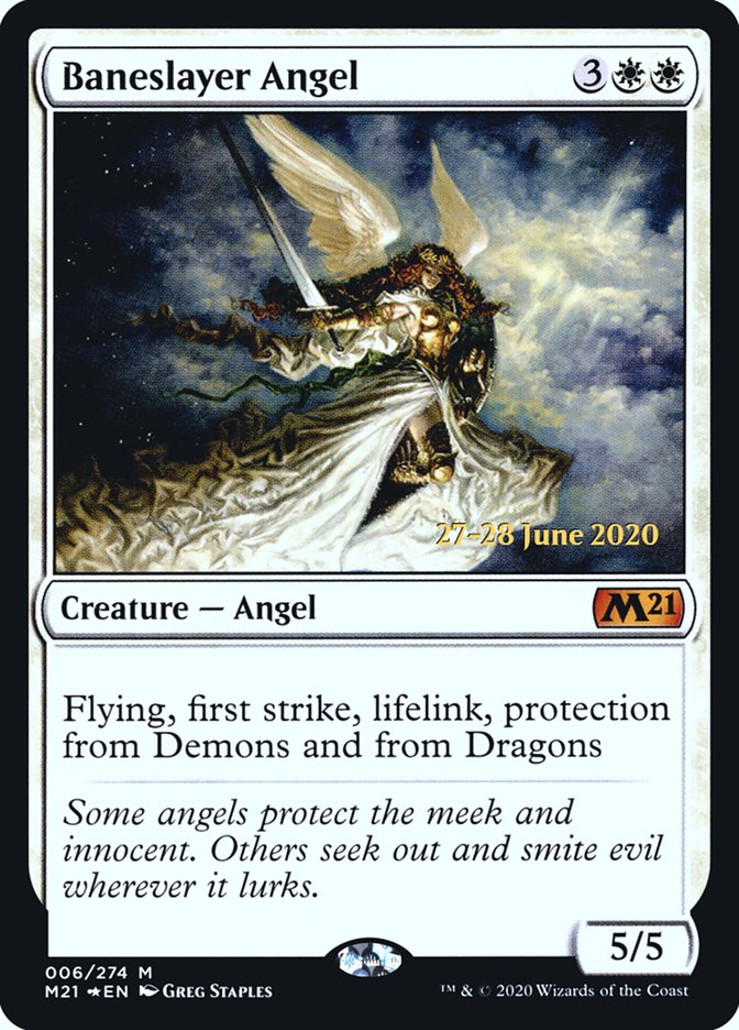 Baneslayer Angel [Core Set 2021 Prerelease Promos] | Exor Games Truro