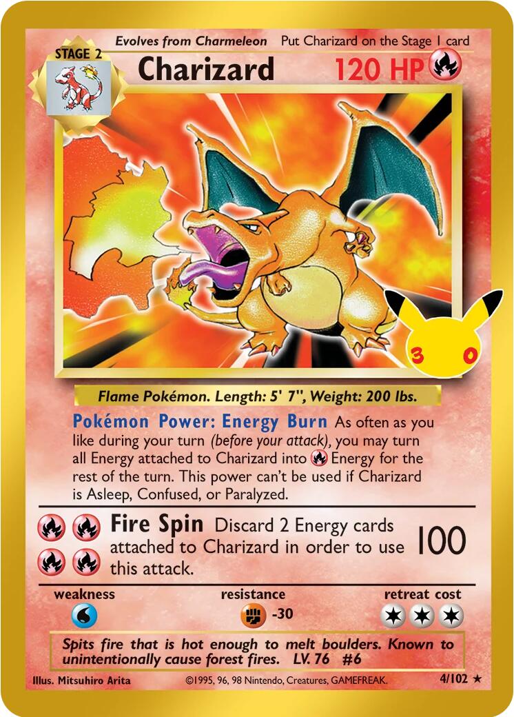 Charizard (4/102) [Mega Evolution: 30th Celebration Classic Collection] | Exor Games Truro