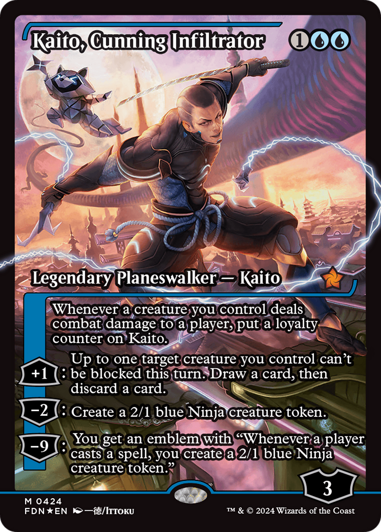 Kaito, Cunning Infiltrator (Showcase) [Foundations] | Exor Games Truro