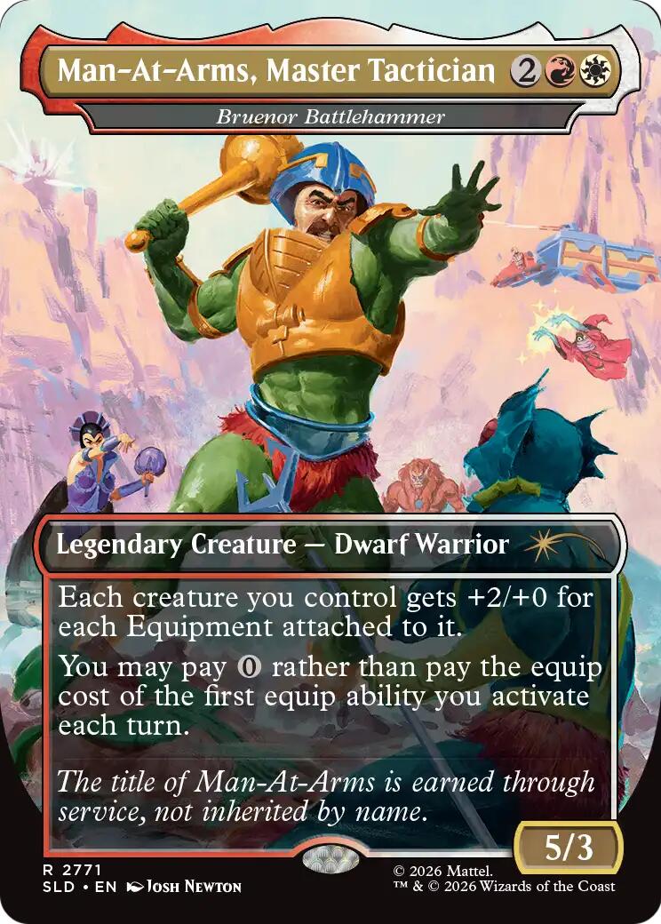 Man-At-Arms, Master Tactician - Bruenor Battlehammer [Secret Lair Drop Series] | Exor Games Truro
