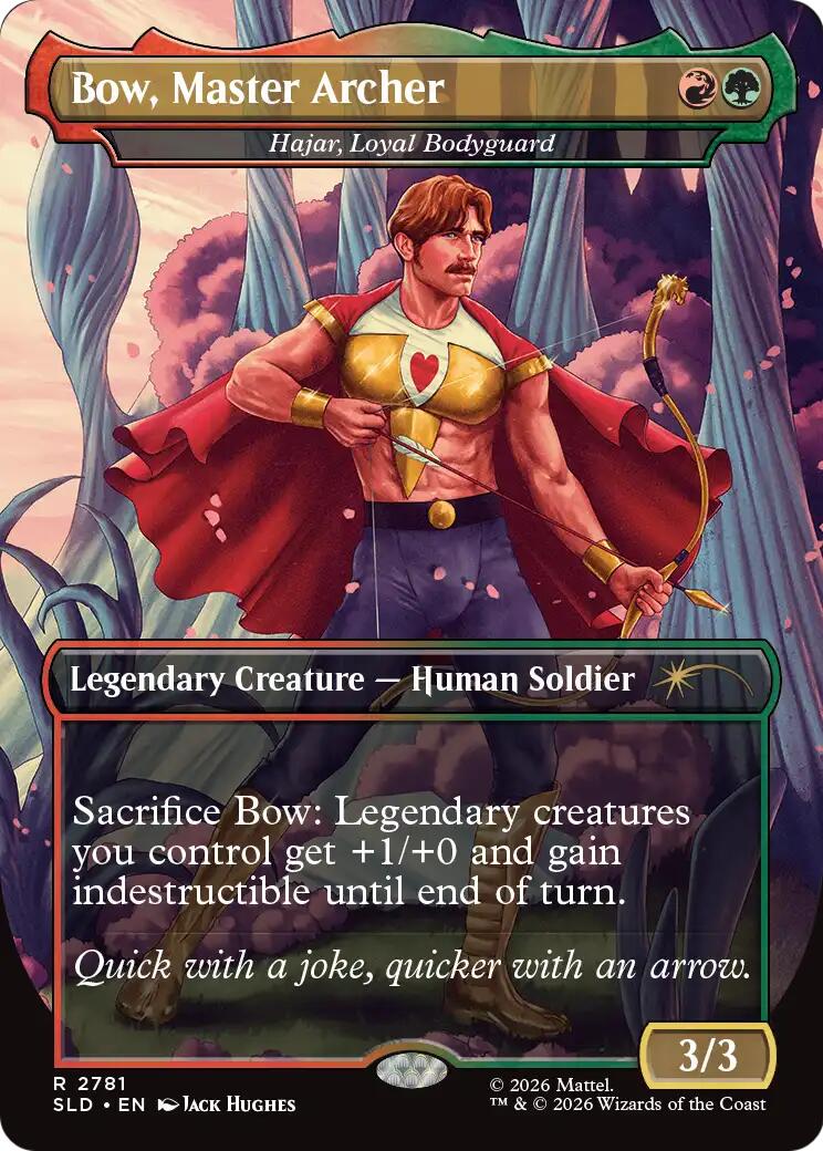 Bow, Master Archer - Hajar, Loyal Bodyguard [Secret Lair Drop Series] | Exor Games Truro