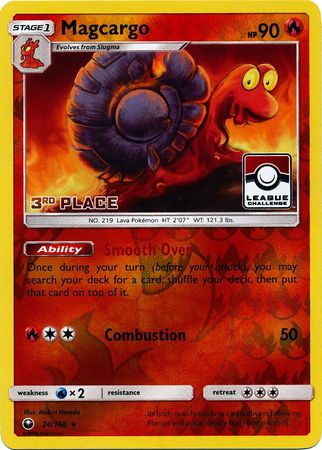 Magcargo (24/168) (League Promo 3rd Place) [Sun & Moon: Celestial Storm] | Exor Games Truro