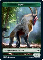 Beast // Saproling Double-Sided Token [Double Masters Tokens] | Exor Games Truro