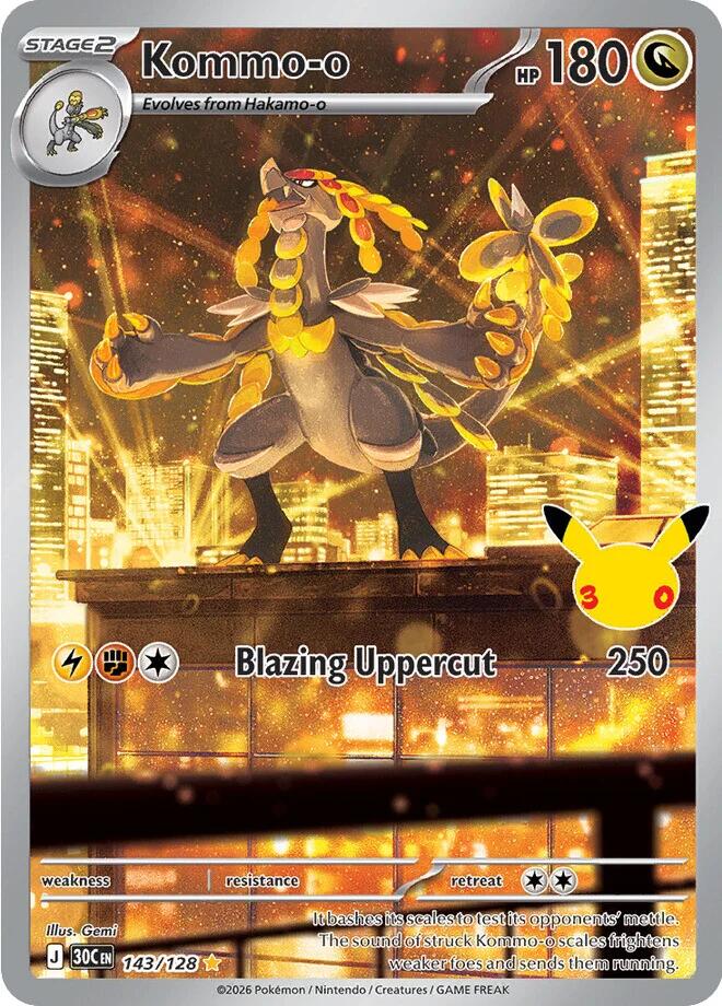 Kommo-o (143/128) [Mega Evolution: 30th Celebration] | Exor Games Truro