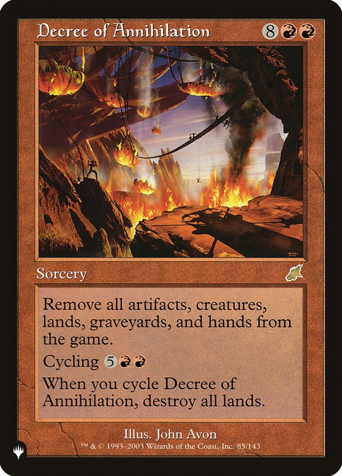 Decree of Annihilation [The List] | Exor Games Truro