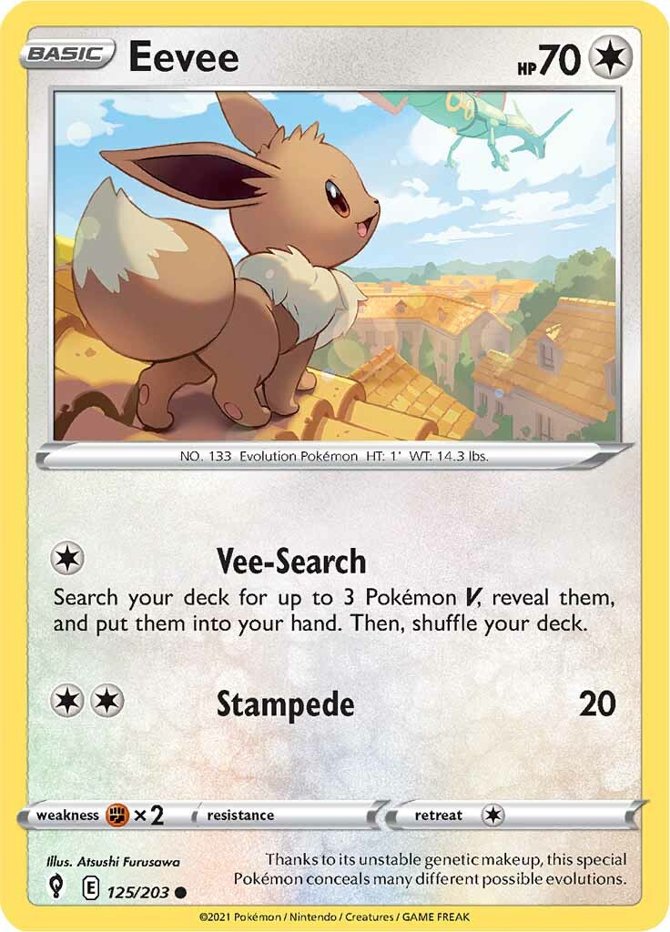 Eevee (125/203) [Sword & Shield: Evolving Skies] | Exor Games Truro