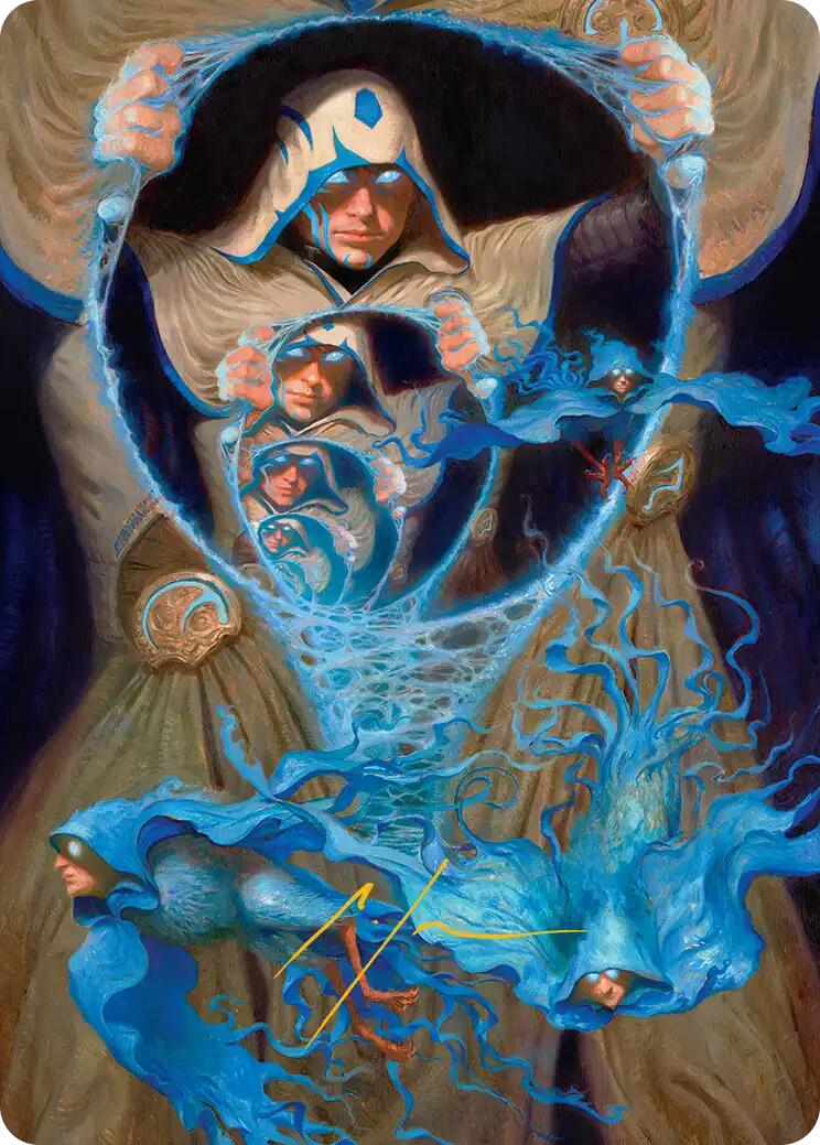 The Theorist, Jace Beleren Art Card (Gold-Stamped Signature) [Reality Fracture Art Series] | Exor Games Truro