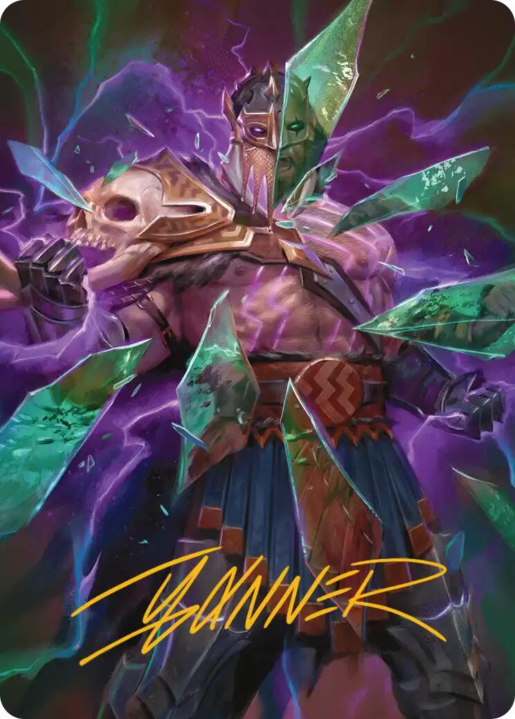 Rise of the Deathbringer Art Card (Gold-Stamped Signature) [Reality Fracture Art Series] | Exor Games Truro