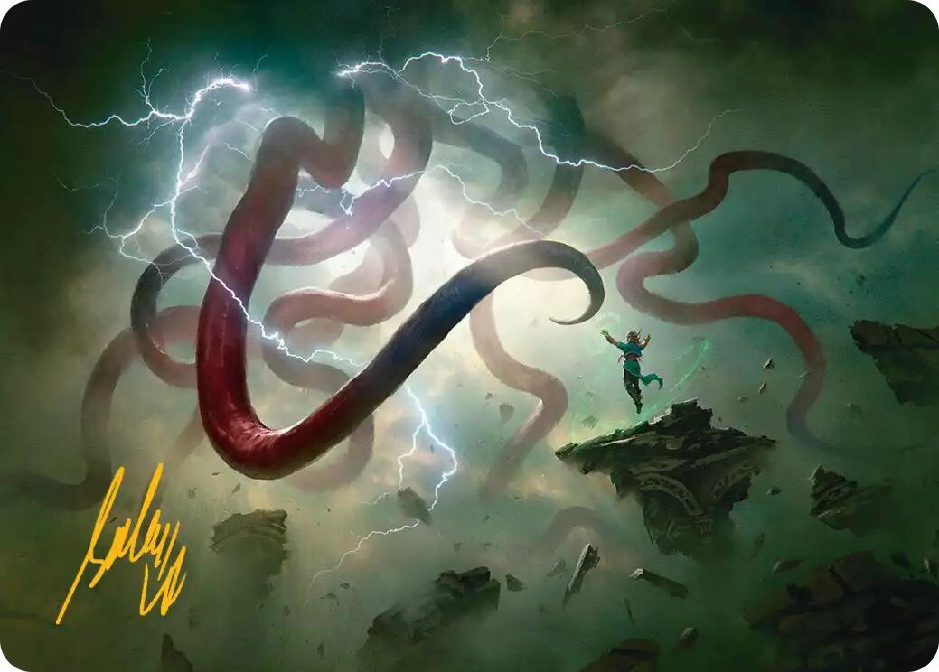 Omnipresence Art Card (Gold-Stamped Signature) [Reality Fracture Art Series] | Exor Games Truro