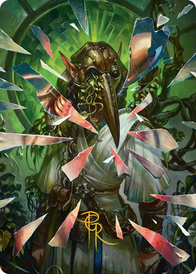 Simulacrum Shaper Art Card (Gold-Stamped Signature) [Reality Fracture Art Series] | Exor Games Truro