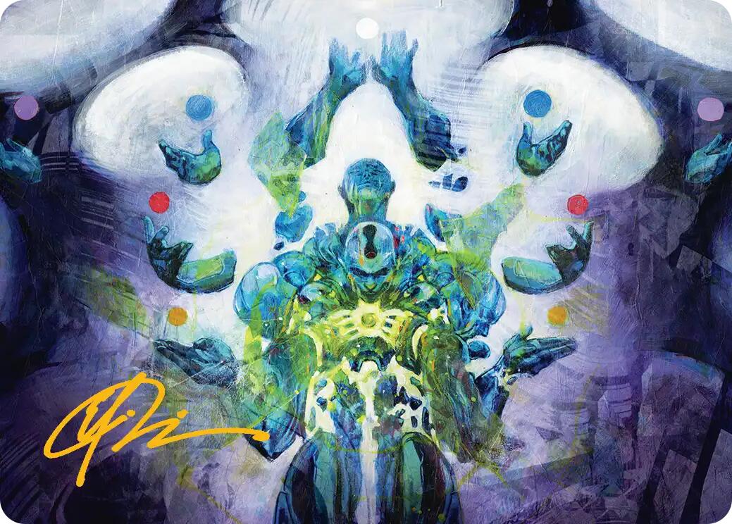 Avatar of Burgeoning Echoes Art Card (Gold-Stamped Signature) [Reality Fracture Art Series] | Exor Games Truro